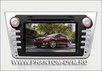 Штатное головное мультимедийное устройство Phantom DVM-6500 HD (без навигации) 800x480 (Интернет)  Mazda6 2007-2011